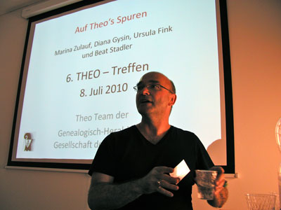 Gerhard beim Vortrag